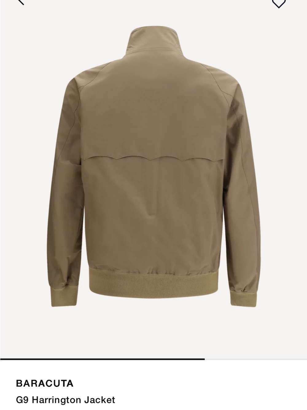 BARACUTA G9 Harrington Men's Khaki Bomber Jacket size 38 - Small - Picture 5 of 16